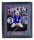 Damar Hamlin Signed Framed 16x20 Buffalo Bills Photo BAS