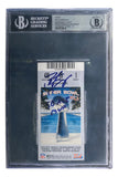 Peyton Manning Signed Colts Super Bowl XLI Ticket SB XLI MVP Insc BAS Auto 10