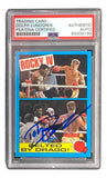 Dolph Lundgren Signed In Blue Ivan Drago 1985 Topps #21 Trading Card PSA/DNA - Sports Integrity