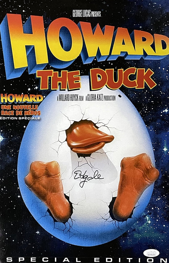 Ed Gale Signed Howard The Duck 11x17 Movie Poster Photo JSA ITP