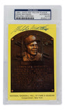 Eddie Mathews Signed Slabbed Atlanta Braves Hall of Fame Plaque Postcard PSA/DNA - Sports Integrity