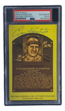 Enos Slaughter Signed 4x6 St Louis Cardinals HOF Plaque Card PSA/DNA 85025659 - Sports Integrity