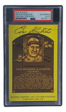 Enos Slaughter Signed 4x6 St Louis Cardinals HOF Plaque Card PSA/DNA 85026113 - Sports Integrity