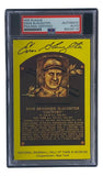 Enos Slaughter Signed 4x6 St Louis Cardinals HOF Plaque Card PSA/DNA 85026115 - Sports Integrity