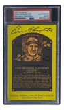 Enos Slaughter Signed 4x6 St Louis Cardinals HOF Plaque Card PSA/DNA 85026118 - Sports Integrity