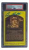 Enos Slaughter Signed 4x6 St Louis Cardinals HOF Plaque Card PSA/DNA 85026193 - Sports Integrity