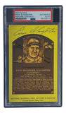 Enos Slaughter Signed 4x6 St Louis Cardinals HOF Plaque Card PSA/DNA 850262826 - Sports Integrity