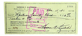 Harmon Killebrew Minnesota Twins Signed Personal Bank Check #1004 BAS