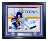 Ilya Sorokin Signed Framed 16x20 New York Islanders Photo JSA ITP