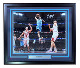 Ja Morant Signed Framed 16x20 Memphis Grizzlies vs Chicago Bulls Photo BAS