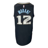 Ja Morant Signed Memphis Grizzlies Black Nike Swingman Jersey BAS