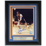 Jerry Lucas Signed Framed New York Knicks 8x10 Photo JSA - Sports Integrity