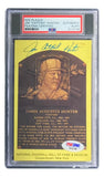 Jim Catfish Hunter Signed 4x6 New York Yankees HOF Plaque Card PSA/DNA D12739 - Sports Integrity