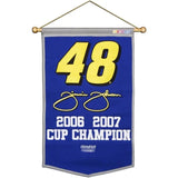 Jimmie Johnson 24x36 Nascar Racing Wool Banner - Sports Integrity