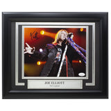 Joe Elliott Signed Framed 8x10 Def Leppard Photo JSA ITP