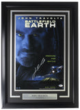 John Travolta Signed Framed 12x18 Battlefield Earth Poster Photo BAS ITP