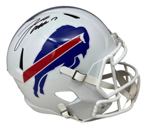 Josh Allen Signed Buffalo Bills Full Size Speed Replica Helmet BAS ITP - Sports Integrity