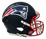 Julian Edelman Signed New England Patriots FS Black Authentic Speed Helmet JSA - Sports Integrity