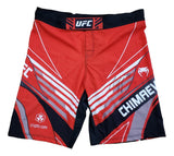 Khamzat Chimaev Signed Red UFC Fight Trunks PSA ITP - Sports Integrity