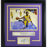 Kobe Bryant Framed 8x10 L.A. Lakers Dunk Photo w/Laser Engraved Signature