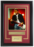 Kurt Cobain Framed 8x10 Nirvana Photo w/Laser Signature - Sports Integrity