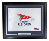 Matt Fitzpatrick Signed Framed 123rd US Open Golf Flag JSA - Sports Integrity