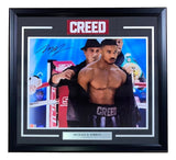 Michael B Jordan Signed Framed 16x20 Creed Photo w/ Stallone BAS ITP - Sports Integrity