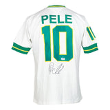 Pele Signed White New York Cosmos Soccer Jersey BAS - Sports Integrity