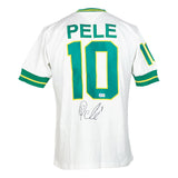 Pele Signed White New York Cosmos Soccer Jersey BAS