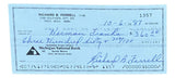 Rick Ferrell Boston Red Sox Signed  Bank Check #1357 BAS