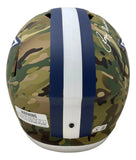 Roger Staubach Signed Dallas Cowboys Full Size Camo Replica Speed Helmet BAS - Sports Integrity