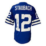 Roger Staubach Signed Dallas Cowboys Mitchell & Ness NFL Legacy M Jersey BAS ITP