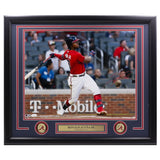 Ronald Acuna Jr. Signed Framed Atlanta Braves 16x20 Batting Photo JSA Holo - Sports Integrity