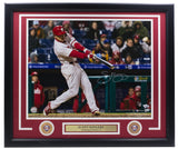 Scott Kingery Signed Framed 16x20 Philadelphia Phillies Photo MLB Fanatics