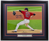 Shane Bieber Signed Framed 16x20 Cleveland Indians Photo 2020 AL CY Young BAS - Sports Integrity