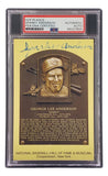 Sparky Anderson Signed 4x6 Cincinnati Reds HOF Plaque Card PSA/DNA 85027855 - Sports Integrity