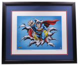 Superman Fist Forward 12x16 Framed DC Comic Limited Edition Giclee - Sports Integrity