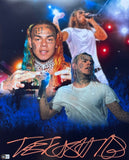 Tekashi 6ix9ine Signed In Orange 16x20 Collage BAS - Sports Integrity