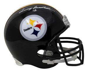 Terry Bradshaw Signed Pittsburgh Steelers Full Size Replica Helmet BAS - Sports Integrity