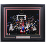 Trae Young Signed Framed Hawks 16x20 Basketball Game Winner Photo LE Panini