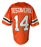 Vinny Testaverde Miami Signed College Football Jersey BAS ITP