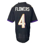 Zay Flowers Baltimore Signed Black Football Jersey BAS - Sports Integrity