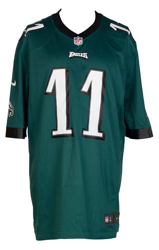 AJ Brown Signed Philadelphia Eagles Green Nike Replica Football Jersey –  Sports Integrity