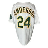 Rickey Henderson Signed Oakland A's Majestic 1989 WS Jersey HOF 2009 MLB Holo