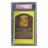 Warren Spahn Signed 4x6 Milwaukee Braves Hall Of Fame Plaque Card PSA/DNA 85027799 - Sports Integrity