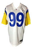 Aaron Donald Signed Los Angeles Rams White Nike Game Jersey BAS - Sports Integrity