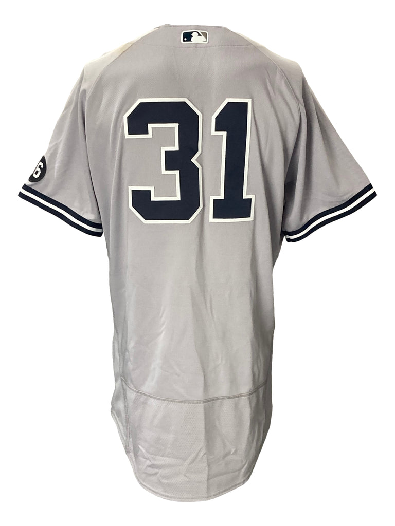 Aaron Hicks New York Yankees Game-Used #31 White Pinstripe Jersey vs.  Boston Red Sox on June 2, 2019 - Size 44