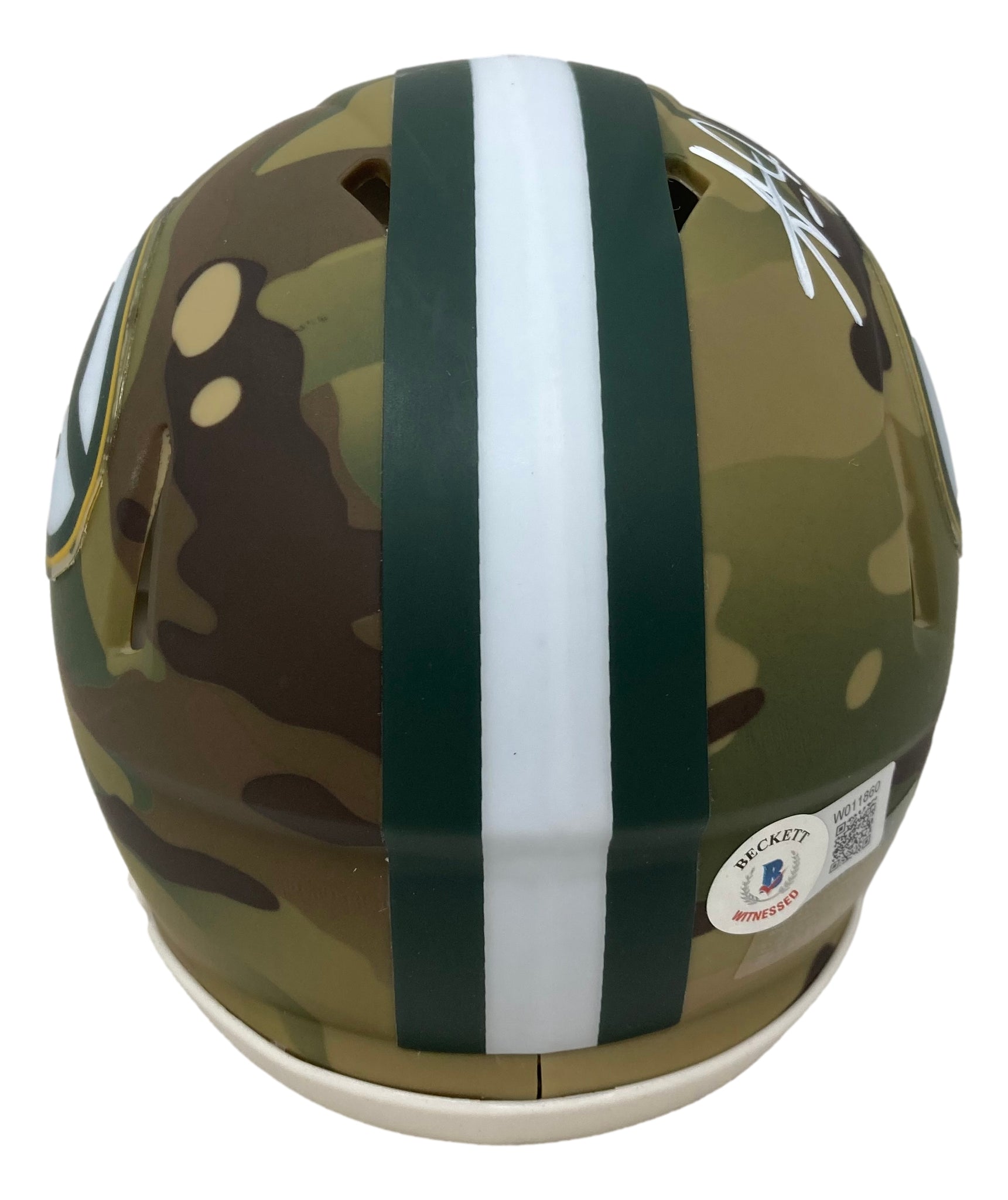 Aaron Jones Green Bay Packers Autographed Riddell Camo Alternate