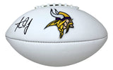 Aaron Jones Signed Minnesota Vikings Logo Football BAS ITP - Sports Integrity