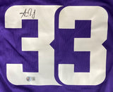 Aaron Jones Signed Minnesota Vikings Purple Nike Game Replica Jersey BAS ITP